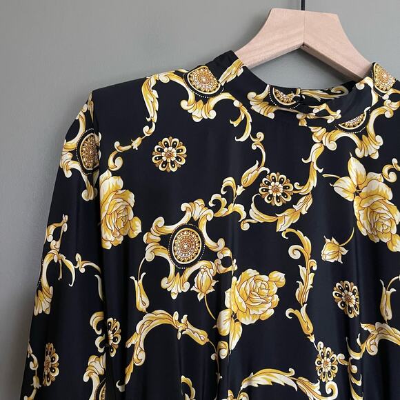 VERONICA BEARD Amile Ruched Printed Stretch-silk Crepe De Chine Mini Dress Black - Picture 8 of 16